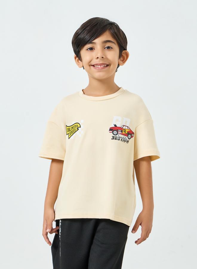 ستايلي مجموعة من تيشيرت جرافيك وبنطال جوغر - Image 1